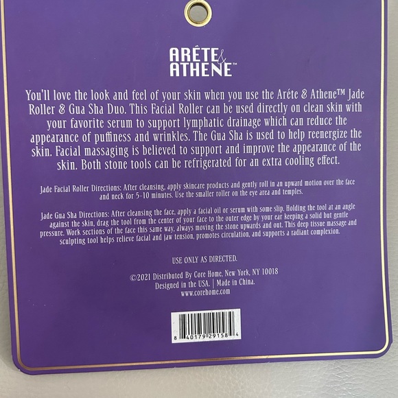 ARETE & ATHENE • Jade Roller & Gua Sha Set • - Picture 5 of 5